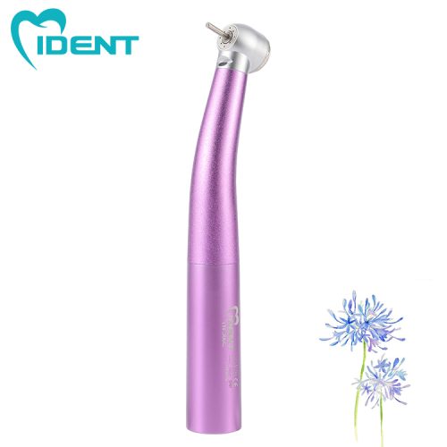 Dental handpiece fiber optic LED high speed handpiece Air turbine with ceramic bearing Lab Equipment （purple）