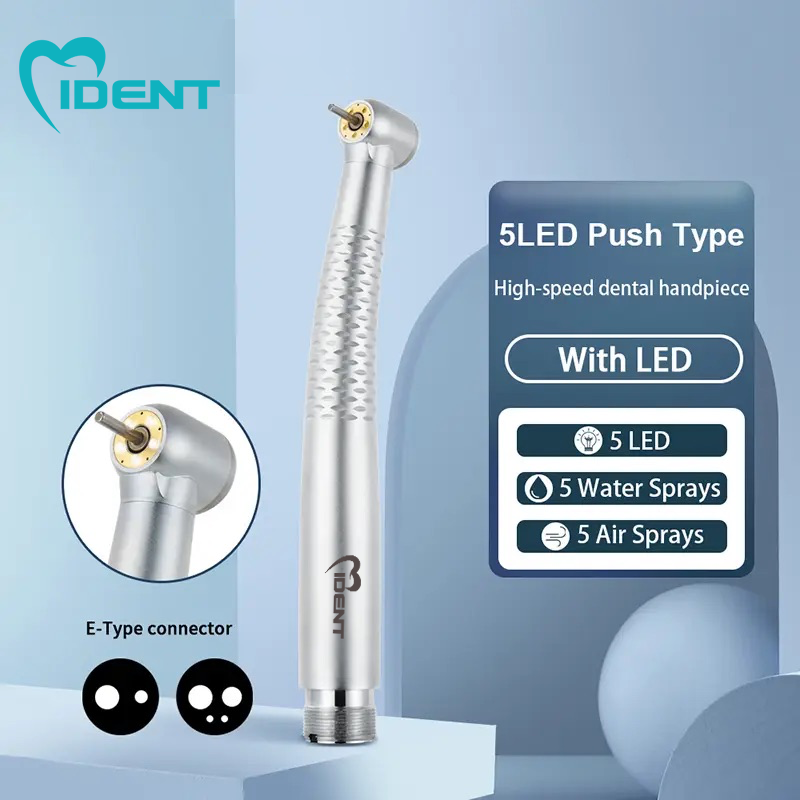 1 5 Led light Dental Cartridge Style 5 Water Sprays High Speed For Handpiece 2/4 Holes