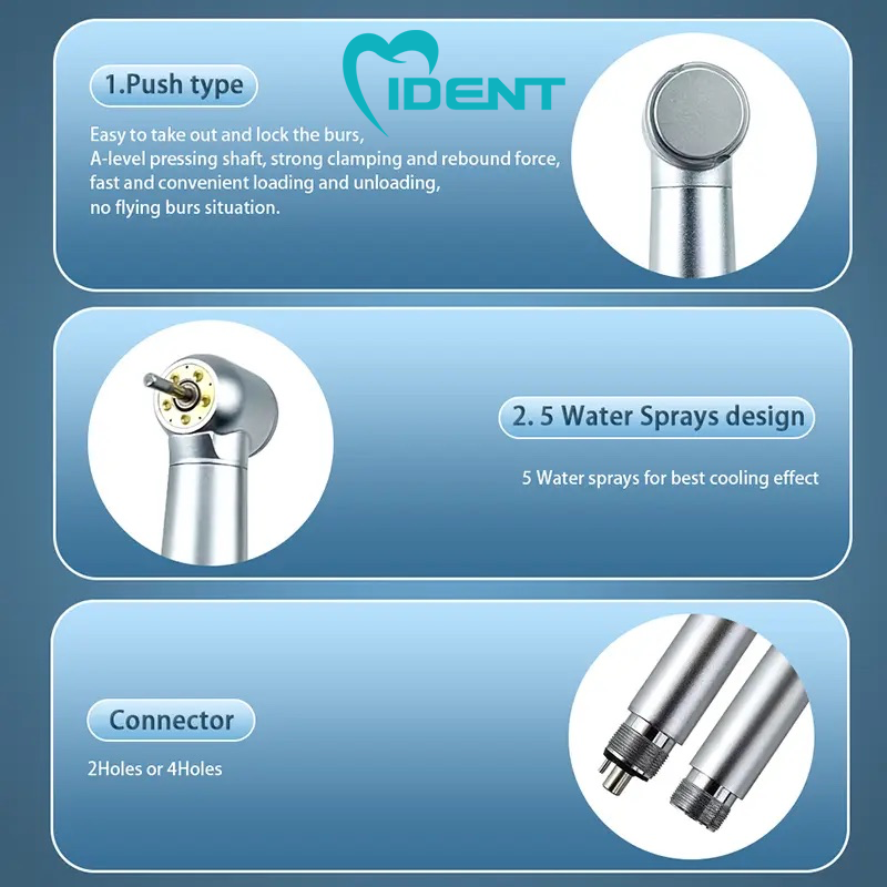 3 5 Led light Dental Cartridge Style 5 Water Sprays High Speed For Handpiece 2/4 Holes - Image 3