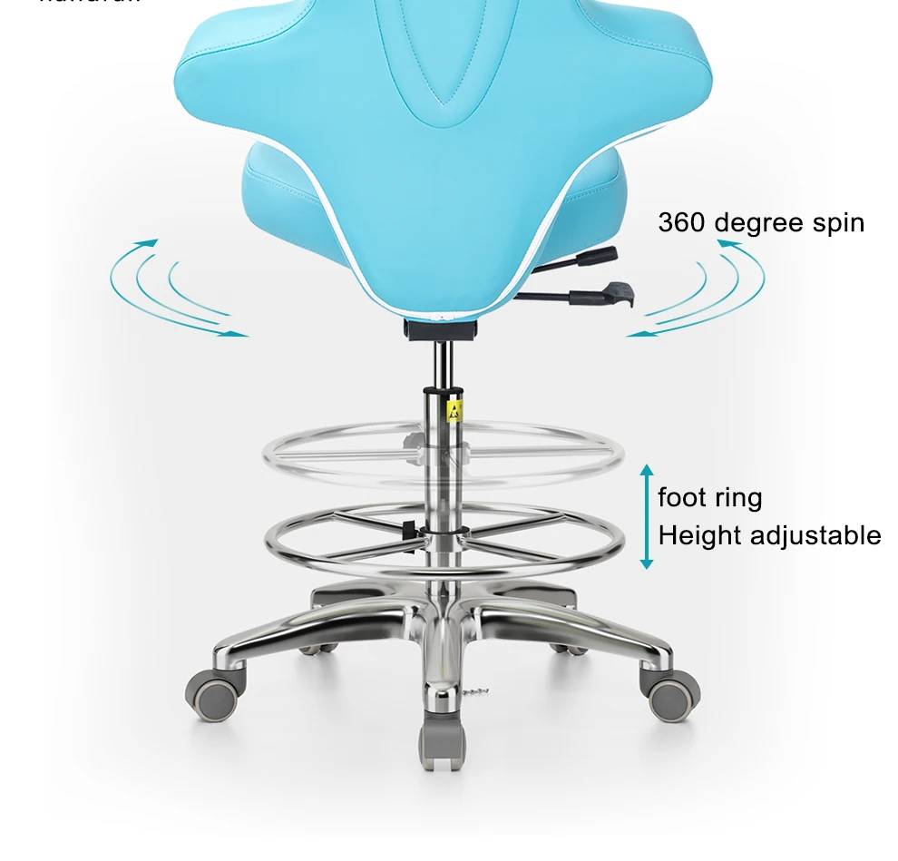 Dental adjustable leather chair furniture lab laboratory furniture Laboratory Furniture For clinic dental lift saddle chair No reviews yet 1 sold 360 Degree Spin