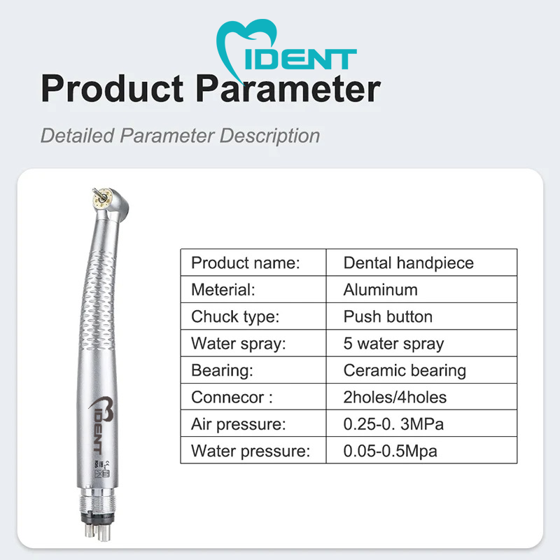 4 5 Led light Dental Cartridge Style 5 Water Sprays High Speed For Handpiece 2/4 Holes - Image 4