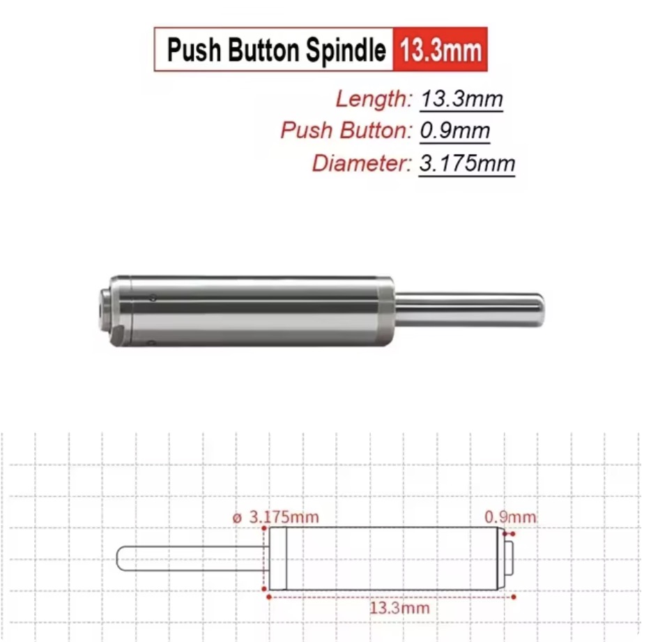 Dental Air Turbine SpindleNSK KAVO WH Sirona High-speed Handpiece Push Button Axis Wrench Cartridge Rotor Shaft 49851728651597 .pic