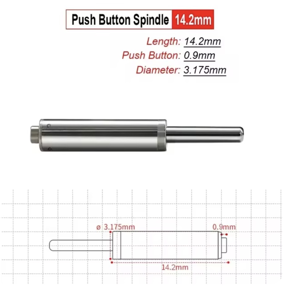 Dental Air Turbine SpindleNSK KAVO WH Sirona High-speed Handpiece Push Button Axis Wrench Cartridge Rotor Shaft 49871728651616 .pic