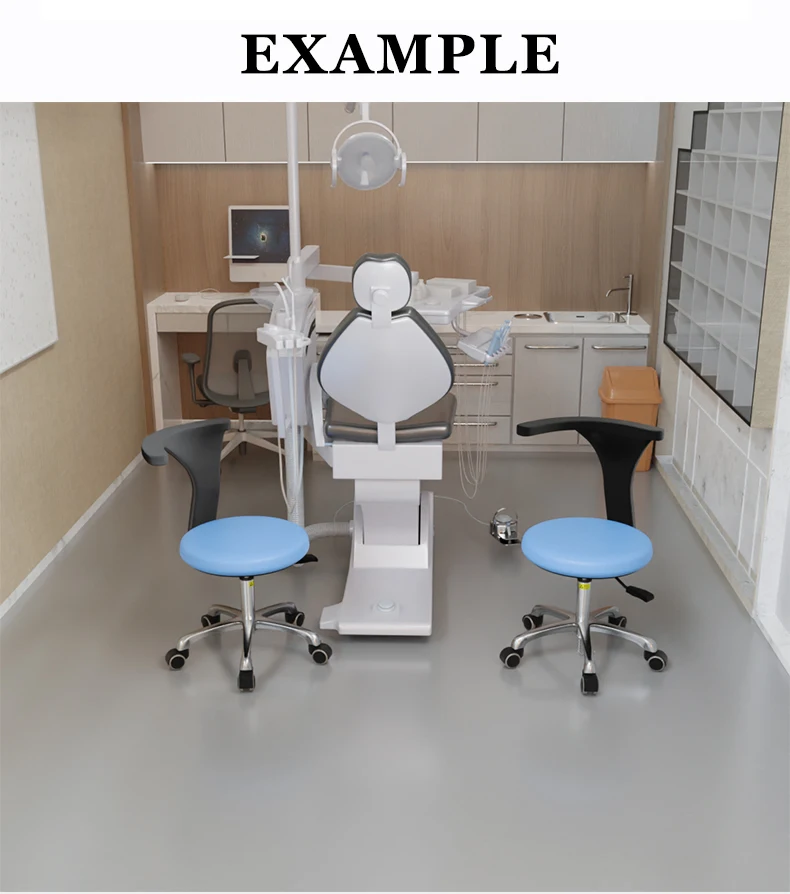 Dental chair Factory direct commercial chair for Laboratory workshop school office For Clinic leather rotate lift chairs EXAMPLE