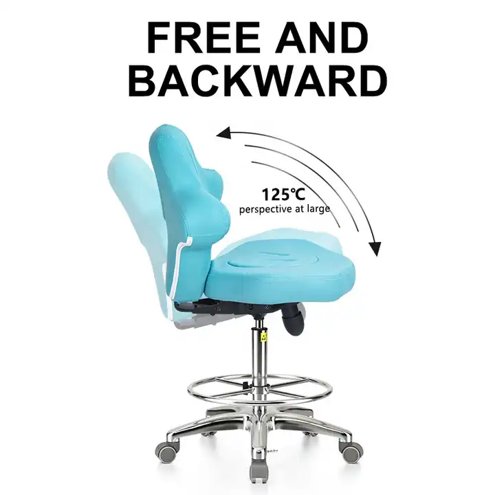 FREE AND Dental adjustable leather chair furniture lab laboratory furniture Laboratory Furniture For clinic dental lift saddle chair No reviews yet 1 sold - Image 2