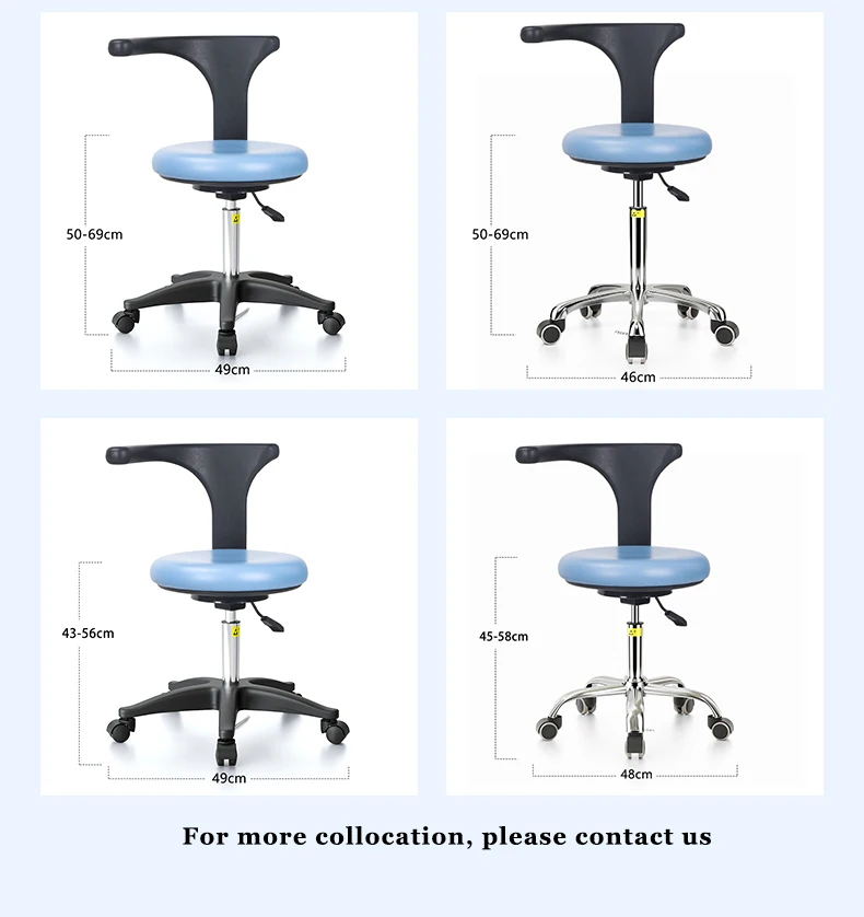 Dental chair Factory direct commercial chair for Laboratory workshop school office For Clinic leather rotate lift chairs For