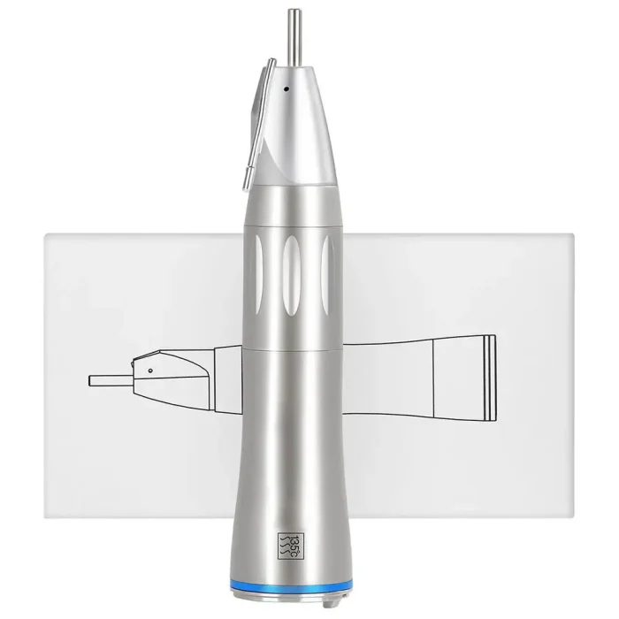 1: 1 Inner Waterway Optical Fiber Dental Straight Low Speed Handpiece with Welded Water Pipe