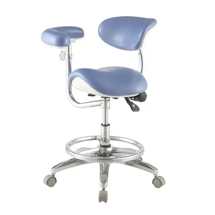 Dental Clinic Use Dental Furniture Dentist Assistant Chair Saddle Seat With Rotation Armrest Dental Stool - Image 3