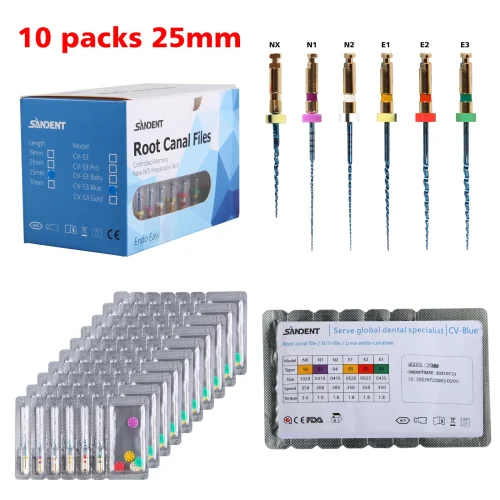Dental Endo Endodontic File Universe Engine Use Rotary Root Canal NiTi Files 25mm Flexible High Quality