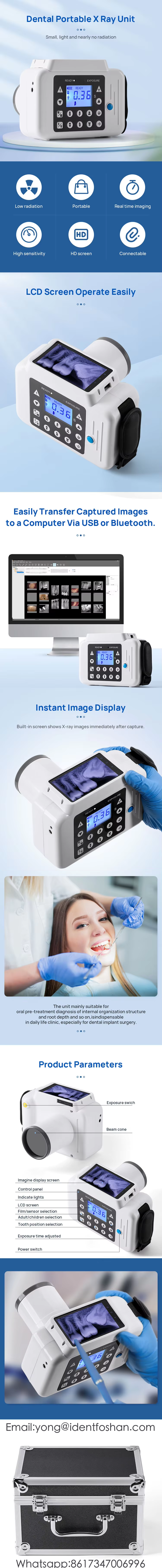 Dental Equipment Digital Versatile Oral Camera with Built-in Display Dental X Ray Machine Xguangji