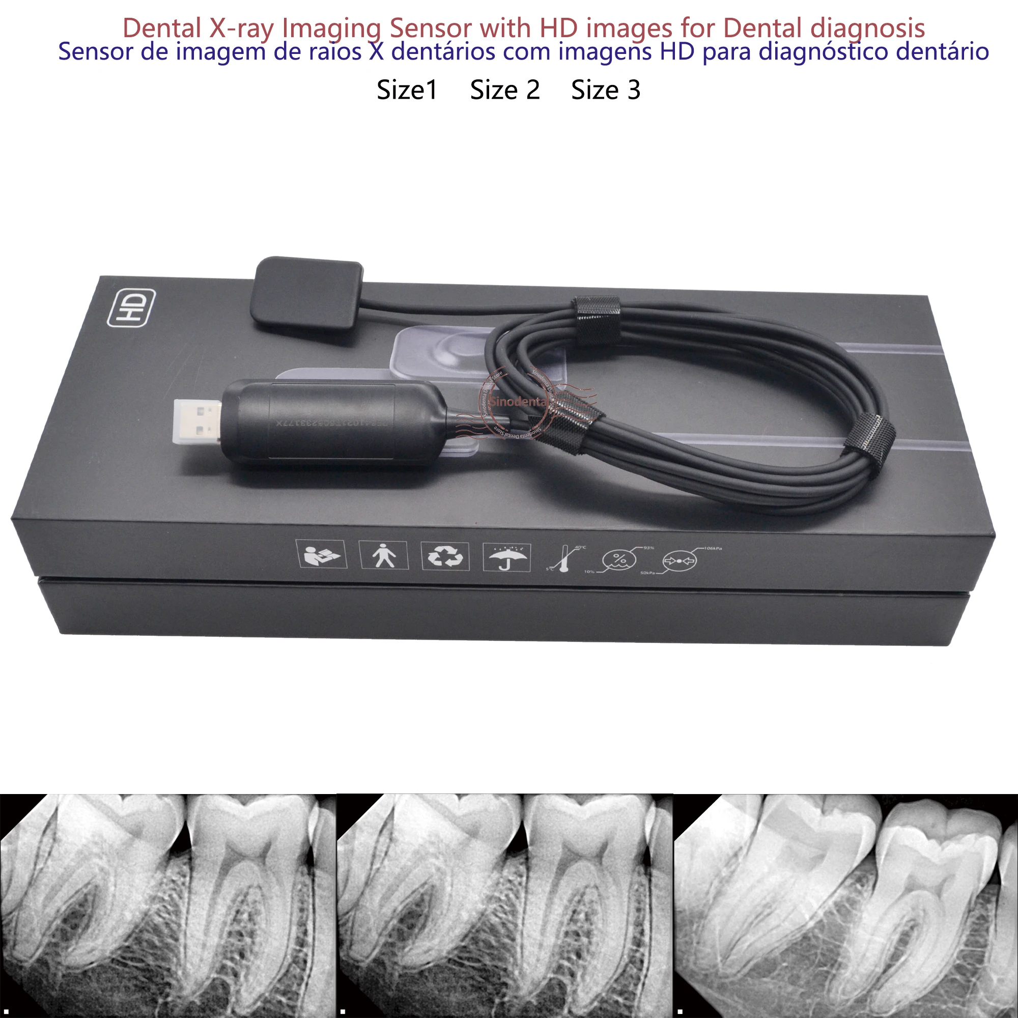 kf-S01c013b2b28646c1a2930e9d5e99bc88L 2024 Hot Sale RVG Dental Sensor with Holder Faster/Recycle/Durable USB Dental X Ray Sensor IntraOral Camera Digital RVG Sensor - Image 4