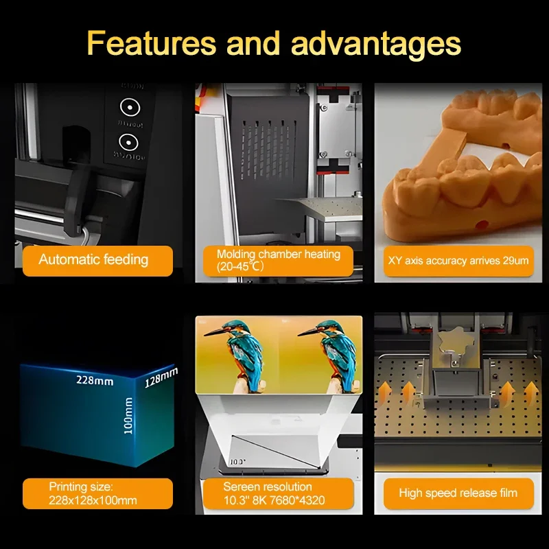 kf-Sbef0b6f7f150453cb72efcf2d22ffa5cG Dental 3d printer equipments 8k high speed desktop Dental 3d printer machine cam - Image 4