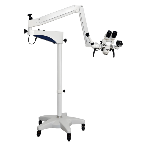 Mobile Microscope for Surgical Operations Binocular Optical Instrument with LED