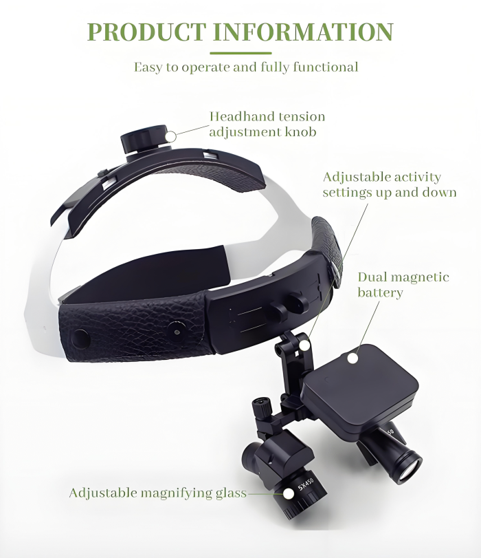 Dental Adjustment Loupes Prescription Glasses Head-Mounted Magnifying Glasses - Image 2