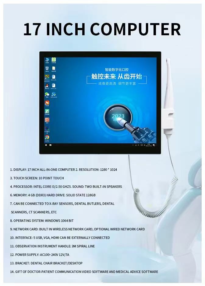 Dental Digital lmaging System 17 Inch Touch Screen Intra oral camera 3e9eaf803d88d634b51e2112728df3ea
